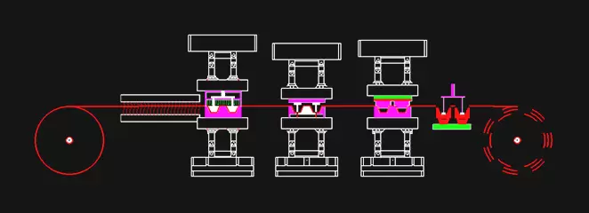 Máquina de termoformagem de plástico de quatro estações