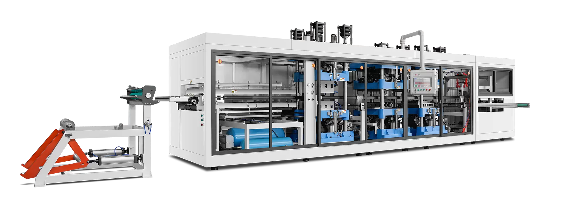 Máquina de termoformagem automática de plástico multiestação Máquina de termoformagem automática de plástico multiestação